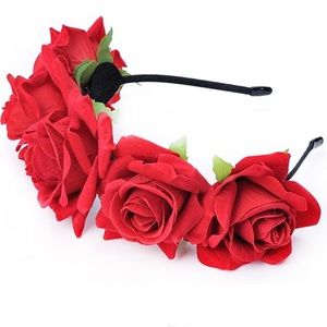 Rose Crown Festival Headband Day of the Dead